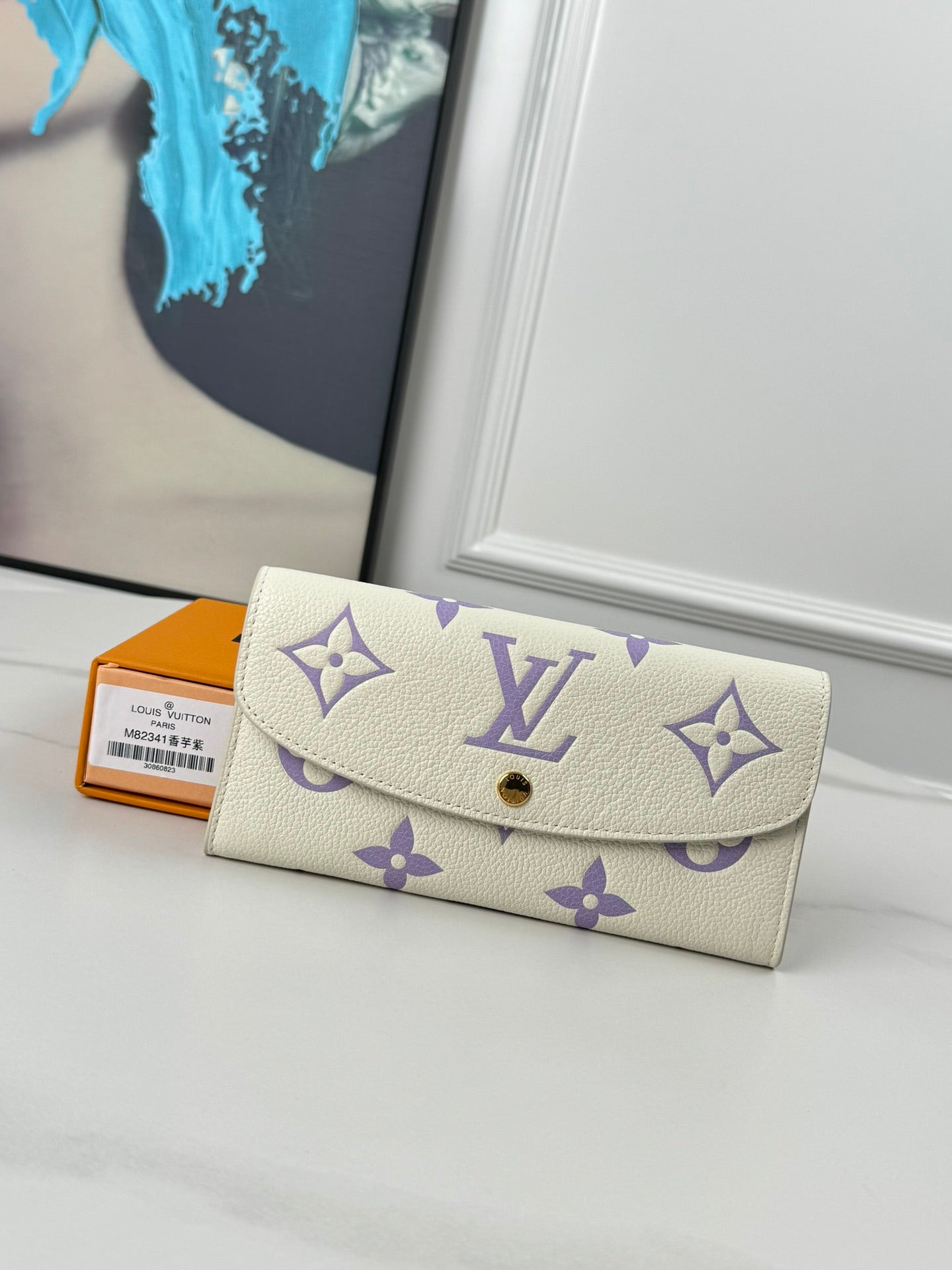 LV M82341 Emilie Wallet Monogram Empreinte Grain Leather 221537